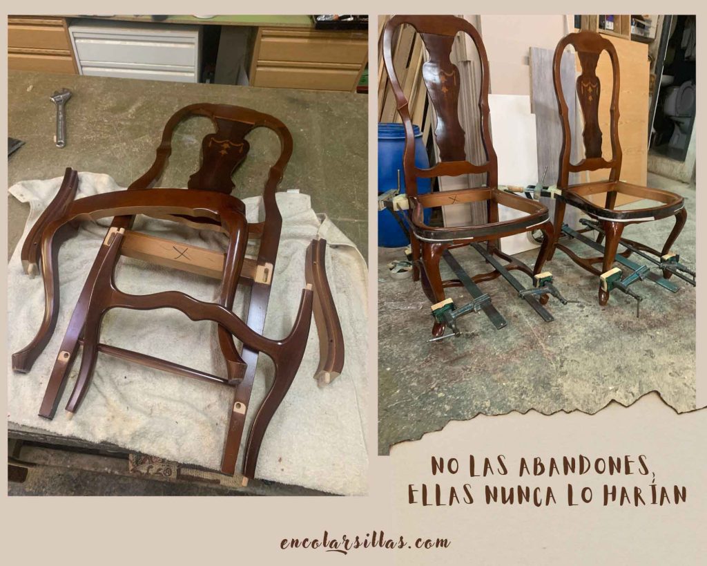 reparar silla de madera floja en Madrid